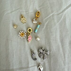 Assorted Gold and Silver Charms